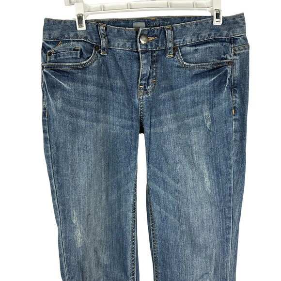 Mossimo Womens Curvy Fit Boot Cut Jeans 2L 99% Cotton 1% Spandex - Picture 2 of 6